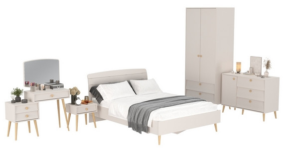 Афина Спальня 24-1400, кашемир серый