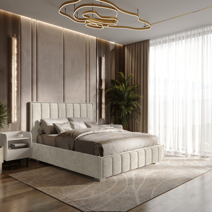 Кровать с подъемным механизмом Мирабель КР-16 (1,6м), Миндаль