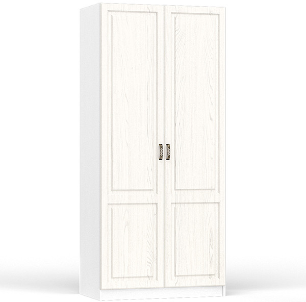 Ливерпуль Шкаф для одежды 13.134, цвет ясень ваниль/белый, ШхГхВ 100х54,1х220,3 см., подходит карниз 1000С #1021703