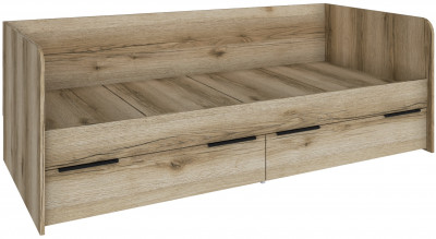 Кровать Мадрид (0,8) с 2-мя ящиками, Дуб делано