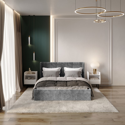 Кровать с подъемным механизмом Версаль КР-13 (1,4м), Грифельный