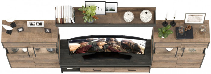 Трувор Гостиная 067, дуб гранж песочный/интра