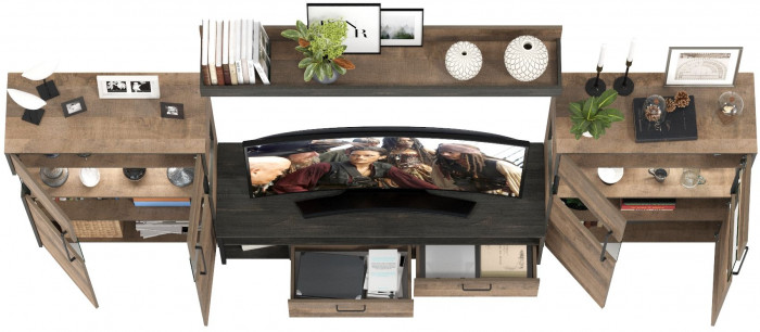 Трувор Гостиная 067, дуб гранж песочный/интра