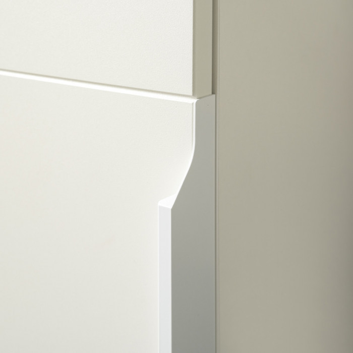 Октава Прихожая 31, белый шагрень/дуб крафт золотой/фасады МДФ белый шагрень