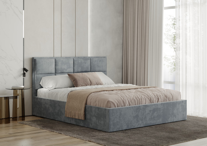 Кровать 160х200 с реечным настилом Линда КР-16, Стальной