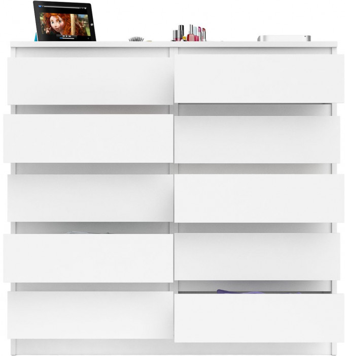 Мори Комод МК1200.10, цвет белый, ШхГхВ 120,4х41х115 см.