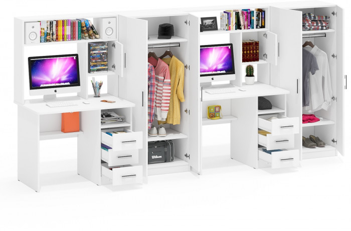 С-МД-СК9 Компоновка № 08, белый шагрень