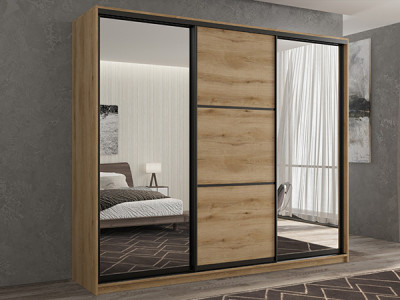 Шкаф-купе Кааппи 3 Эвок Прибрежный 210х60х230 см