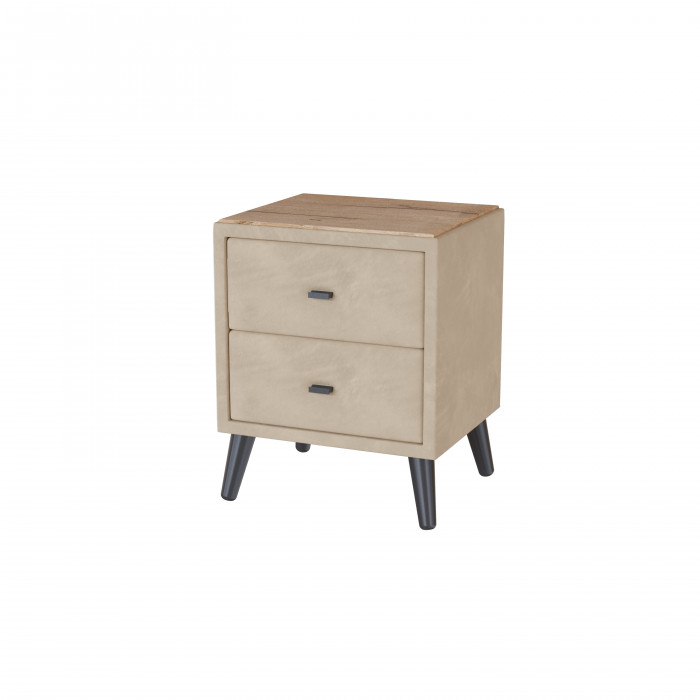 Тумба прикроватная интерьерная Пай бежевый/мдф дуб канадский