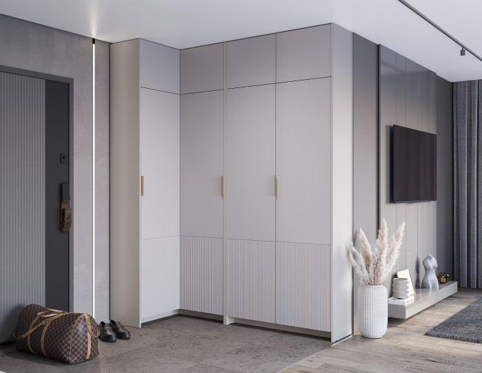 Шкаф 2-х створчатый "Пандора" ШК-01, Кашемир/МФ03