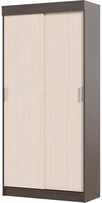 Андрей-Эконом (евро) шкаф-купе (1000*2100*416 мм) венге/дуб белфорд
