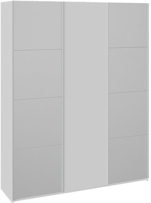 Траст СШК 2.210.70-13.11.13 Шкаф-купе 3-х дверный (2100x580x2300) (Белый снег,Зеркало/Белый снег/Зеркало)