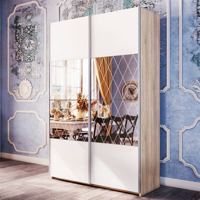 Fortune-14  1600_400/400/400/400 сонома/сонома+белый+з.№5