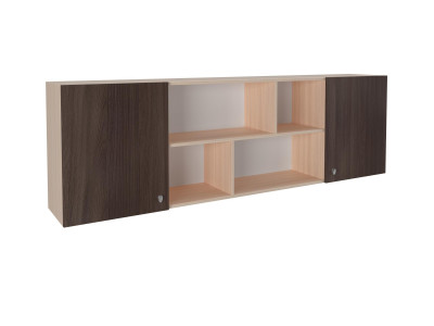 Полка надкроватная Дуб молочный/Дуб Шамони