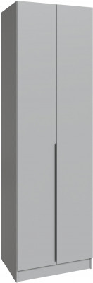 Шкаф Мадрид (0,7) с полками без зеркала, Камень серый