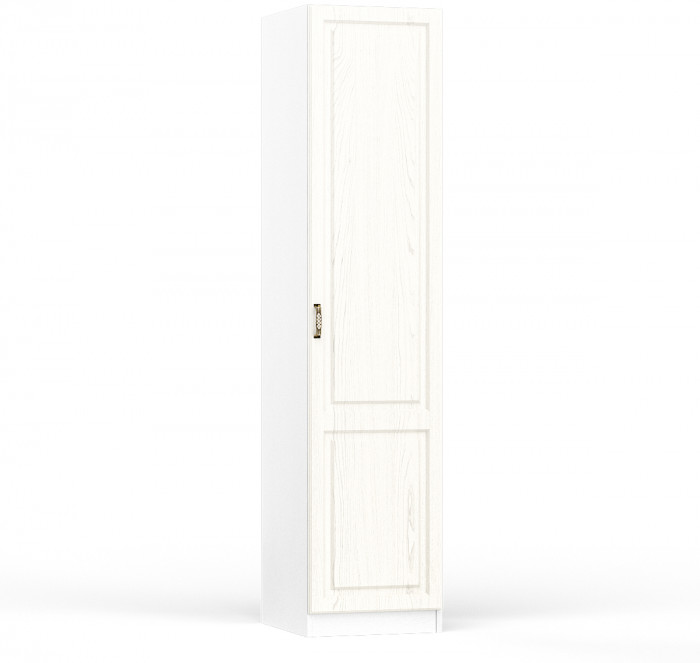 Ливерпуль Шкаф 13.27, цвет ясень ваниль/белый, ШхГхВ 50х54,1х220,3 см., универсальная сборка, подходит карниз 500С #1021700