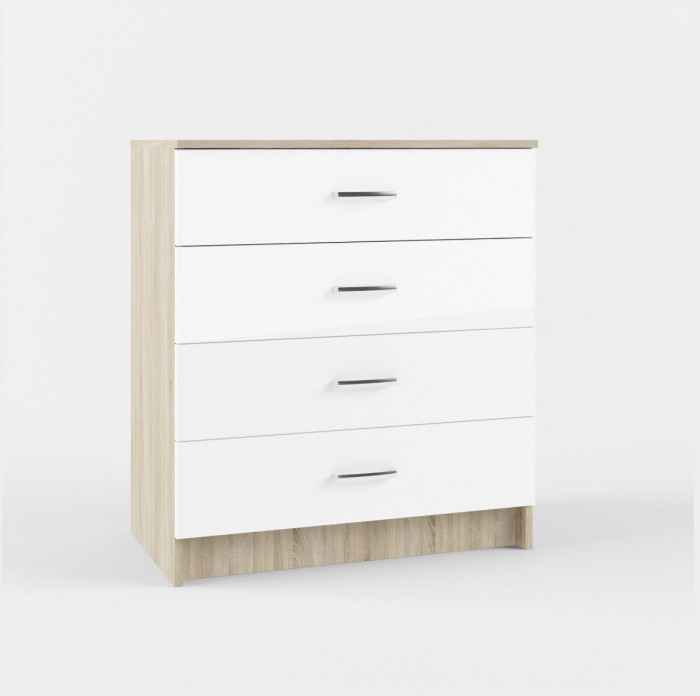 МС Софи Комод Сонома/Белый СКМ 800.1, Сонома/Белый