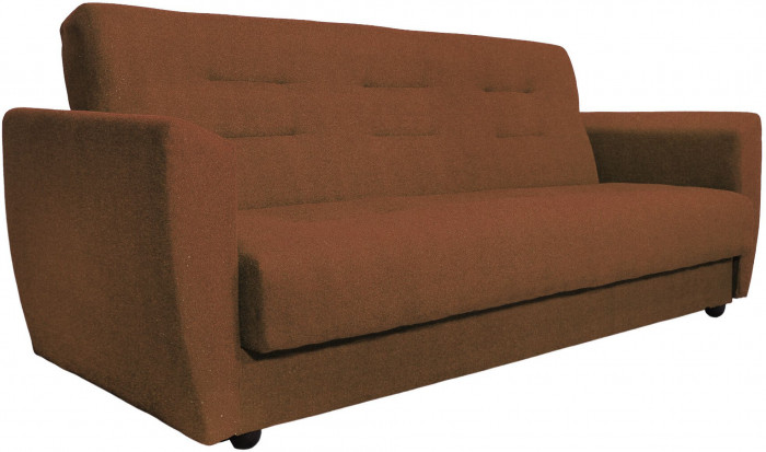 Диван-книжка Лира, 120х190, велюр коричневый