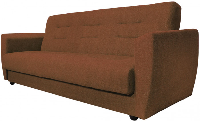 Диван-книжка Лира, 120х190, велюр коричневый