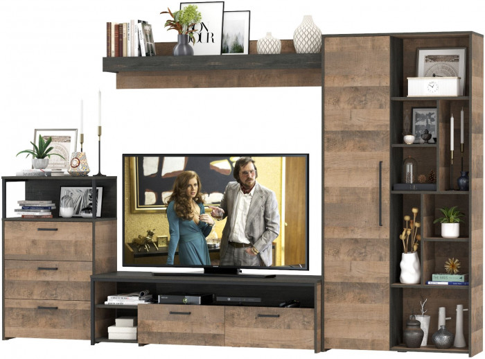 Трувор Гостиная 089, дуб гранж песочный/интра