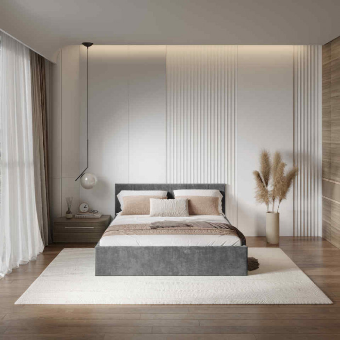 Кровать 1,6 м "Ника" КР-18 Грифельный