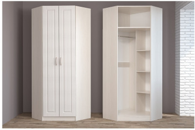 Иннес-6 МДФ Шкаф угловой (Бодега белая/Сандал белый)