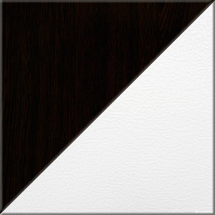 Три тумбы выкатных С-МД-3-02, венге/белый шагрень