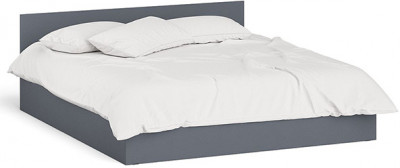 Мори Кровать 1800, цвет графит, ШхГхВ 183,5х203,5х70 см., сп.м. 1800х2000 мм., без матраса, основание есть