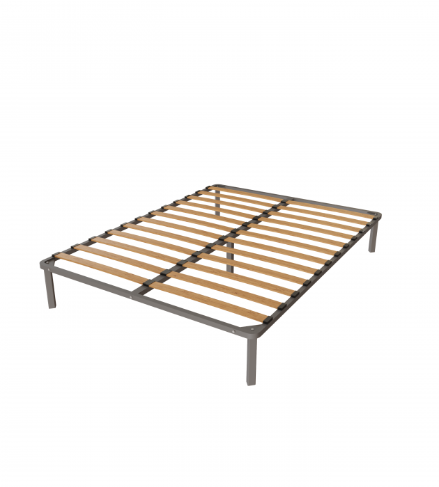 Манука Кровать интерьерная 120 светло-голубой, ортопед