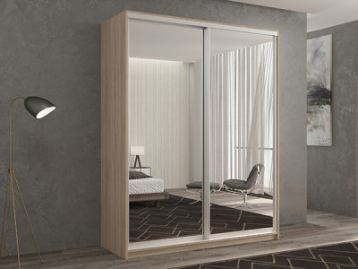 Шкаф-купе Кааппи 1 Сонома Светлый 160х60х230 см