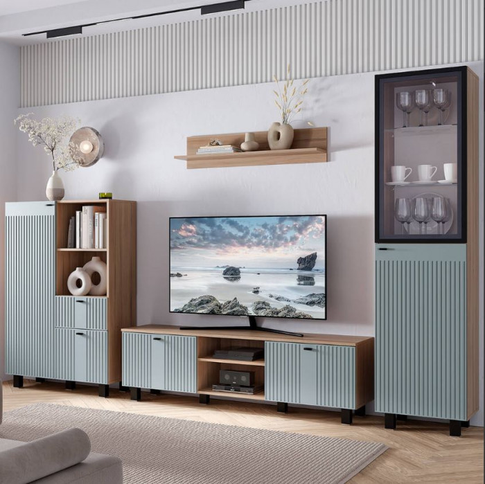 "Олива" ШК-16 шкаф Дуб каньон/Шарли бриз MF11