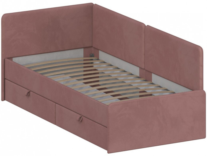 Кровать Тото 90х200 с ящиками, Микровелюр Zeekr-27