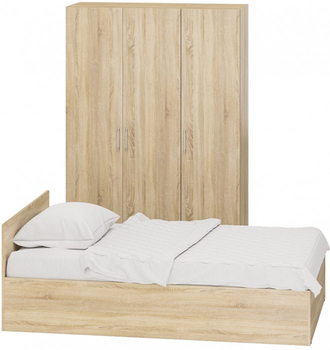 Спальня Стандарт 1-1200, дуб сонома