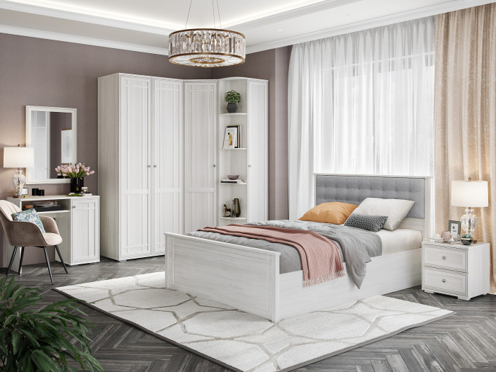 Модульная спальня Ричард, набор 2, Ясень анкор светлый