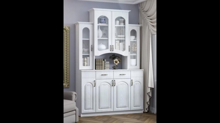 Модульная прихожая "Руэлла", композиция 1 - Крафт золотой/Кашемир