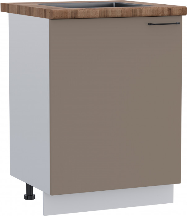 КГ ШНМ 600 Крем/Белый гладкий Арника РМ (со столешницей)