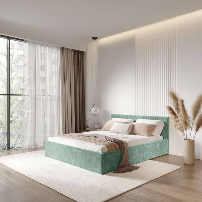 Кровать 1,6 м "Ника" КР-18 Эвкалипт