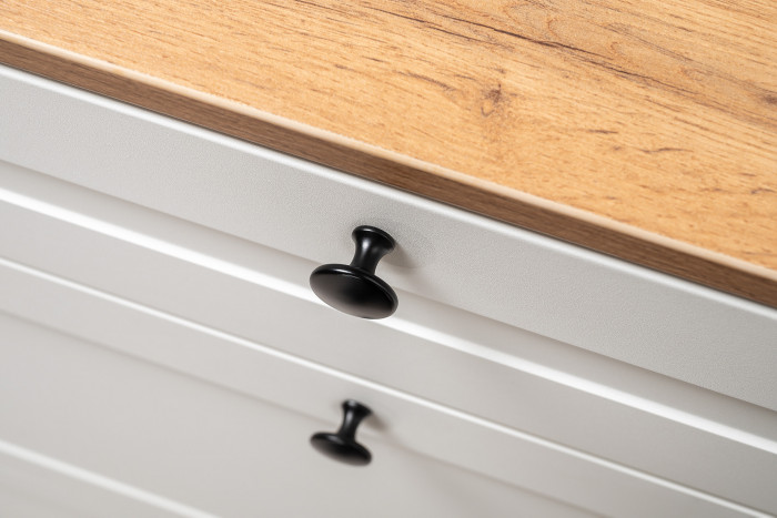 Остин 16.121 Тумба для обуви + 17.03 Зеркало, белый шагрень/дуб крафт золотой