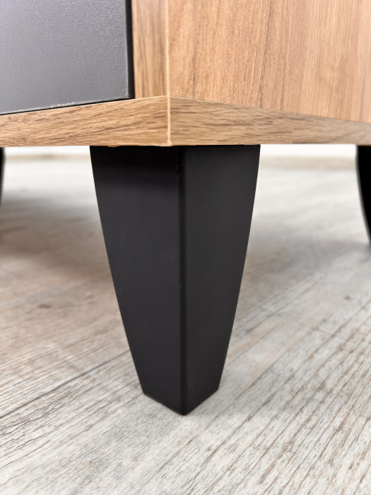 Комод Катрин-12 дуб крафт золотой/графит серый