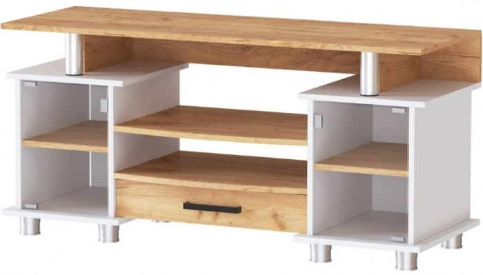 Тумба ТВ 003(к2) дуб крафт золотой/белый