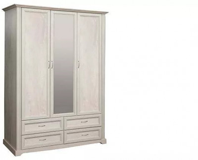 Шкаф для одежды Сохо 32.02 бетон белый/бетон патина