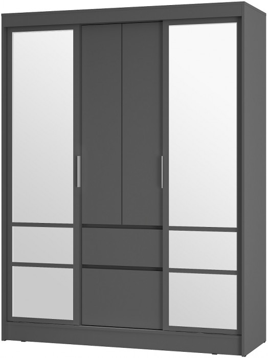 Шкаф-купе Симпл ШКК-06, графит