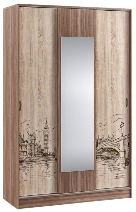 Орион Шкаф-купе ясень шимо/дуб сонома