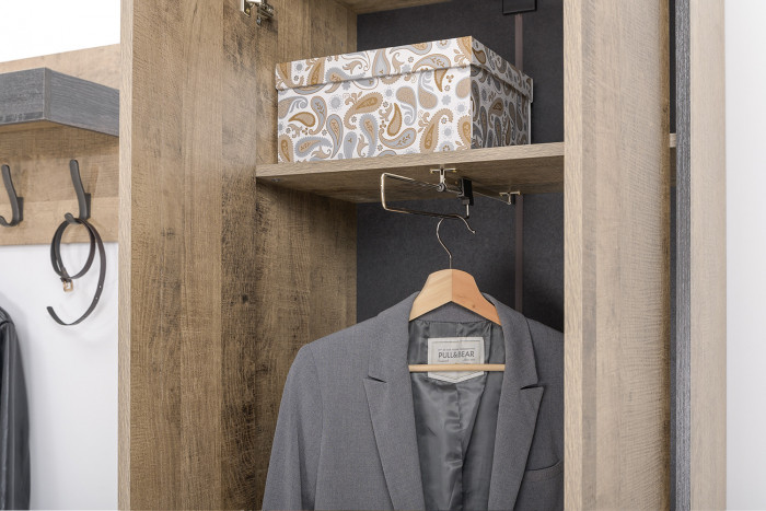 Трувор Прихожая 229, дуб гранж песочный/интра