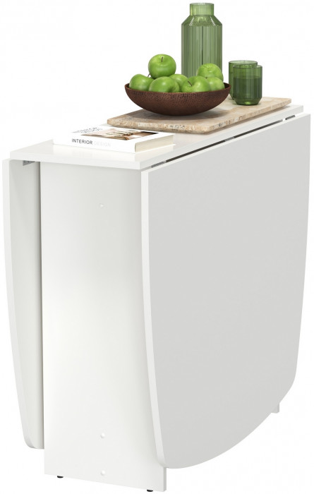 Стол-книжка раскладной 1-65М1бел, белый