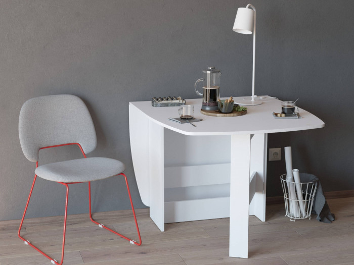 Стол-книжка раскладной 1-65М1бел, белый