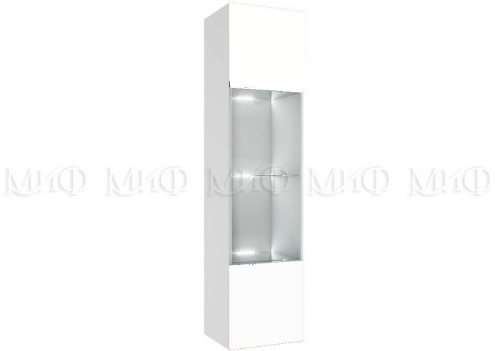 Флорис ШК-004 Шкаф-витрина однодверный, белый