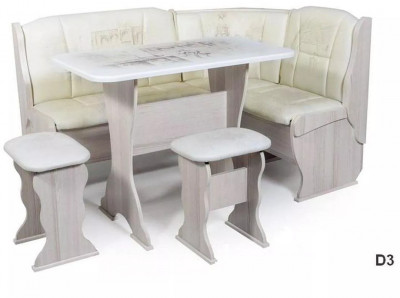 Кухонный набор Орхидея Автор с фотопечатью D3 бодега светлый