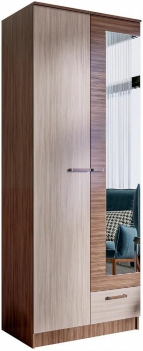 Адель Шкаф 0,8 платяной, Венге/лоредо