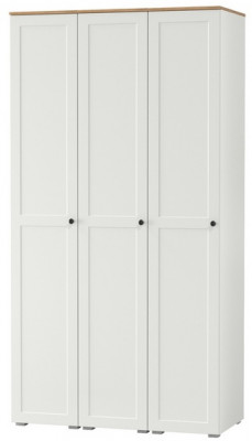 Остин 13.225 Шкаф-пенал 3 шт., белый шагрень/дуб крафт золотой